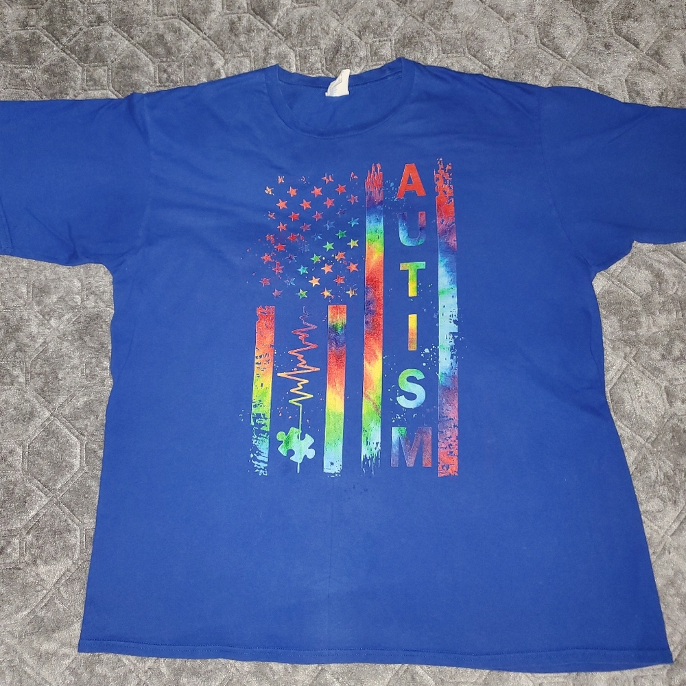 Beautiful Autism Awareness Graphic Tee - Size XL